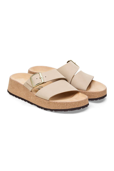 Papillio by Birkenstock Almina Nubuck Sandals for Women in Sandcastle