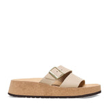 Papillio by Birkenstock Almina Nubuck Sandals for Women in Sandcastle