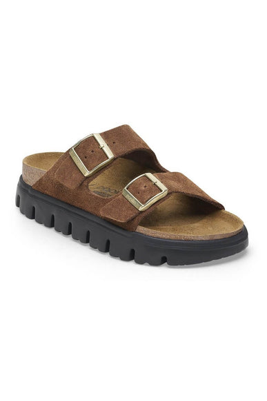 Papillio by Birkenstock Arizona Chunky Suede Sandals for Women in Dark Tea