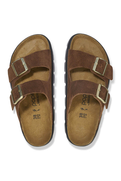 Papillio by Birkenstock Arizona Chunky Suede Sandals for Women in Dark Tea