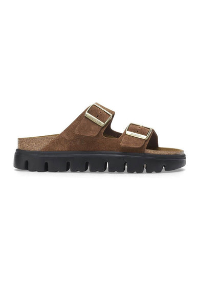 Papillio by Birkenstock Arizona Chunky Suede Sandals for Women in Dark Tea