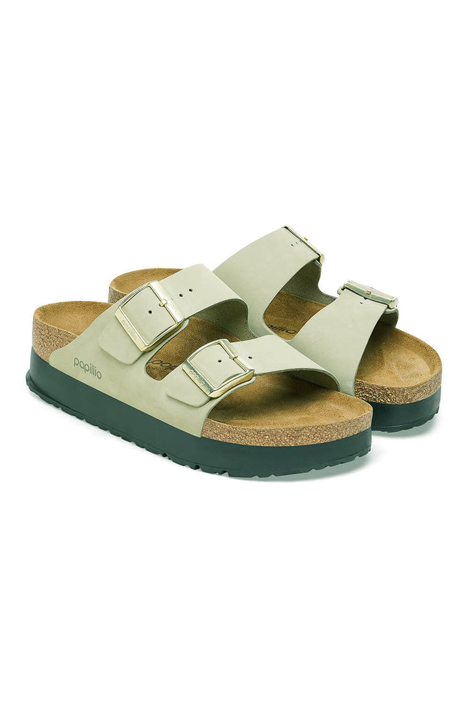 Papillio by Birkenstock Arizona Platform Nubuck Sandals for Women 