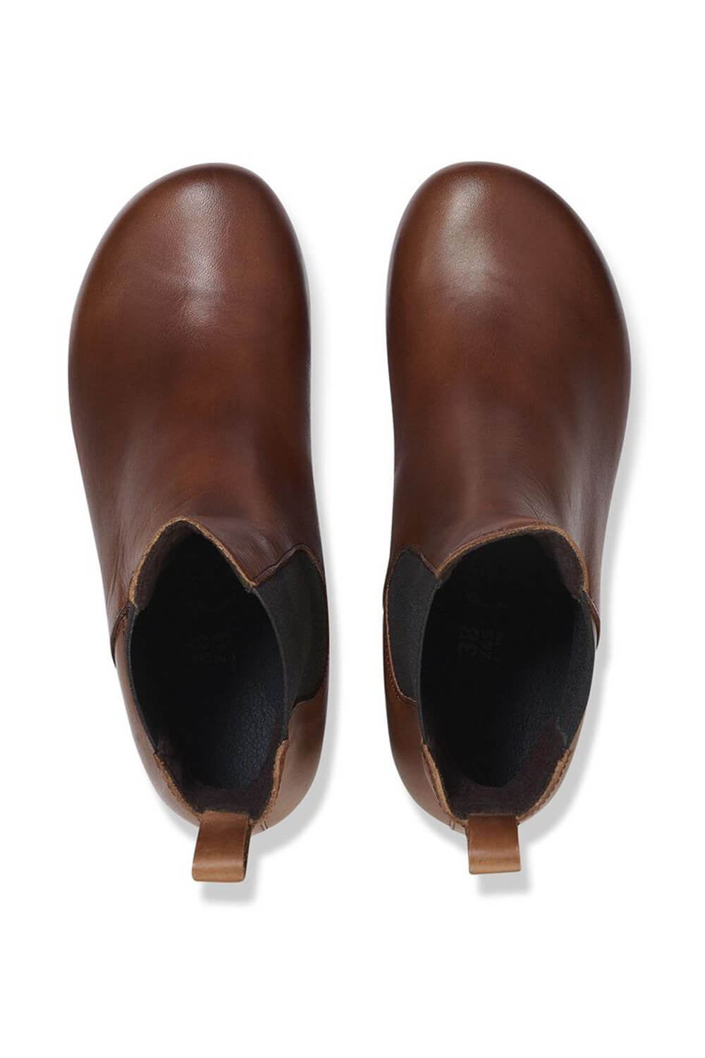 Shops cognac leather booties