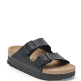 Papillio by Birkenstock Arizona Flex Platform Vegan Birko-Flor Sandals for Women in Black