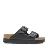 Papillio by Birkenstock Arizona Flex Platform Vegan Birko-Flor Sandals for Women in Black