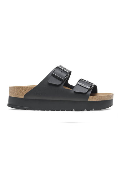 Papillio by Birkenstock Arizona Flex Platform Vegan Birko-Flor Sandals for Women in Black