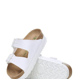 Papillio by Birkenstock Arizona Platform Vegan Birko-Flor Sandals for Women in White