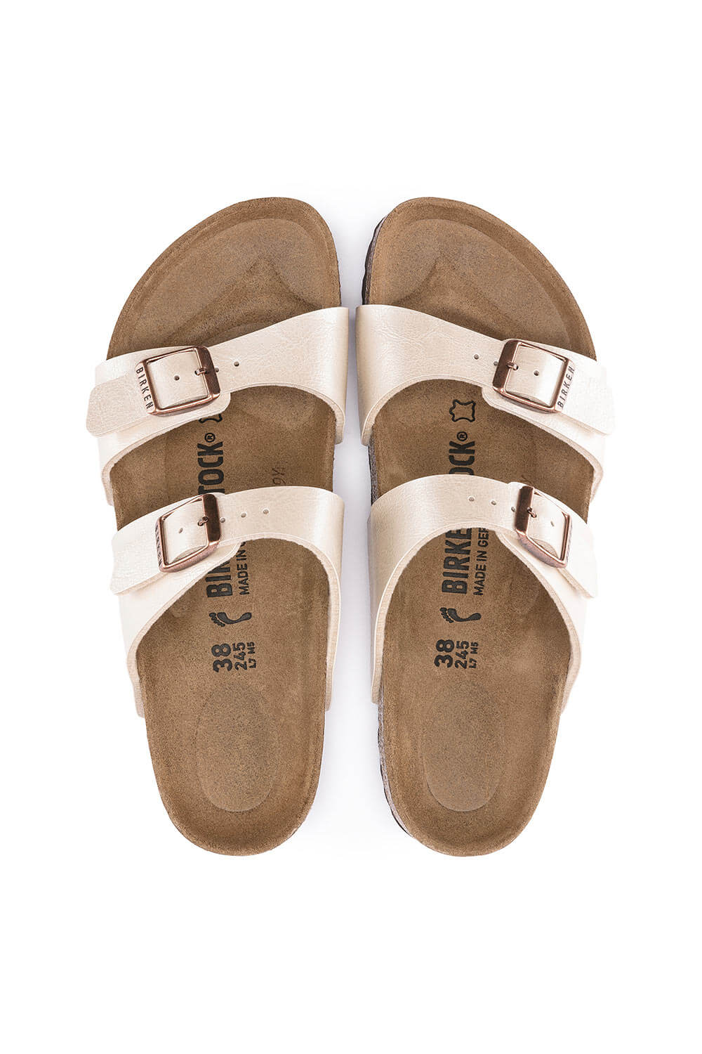 Birkenstock Sydney Birko Sandals for Women in Pearl White