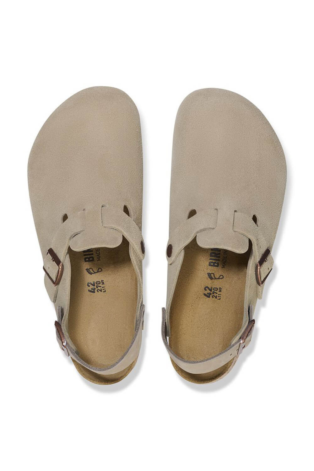 Birkenstock Tokio Suede Clogs for Women in Taupe | 1028323 – Glik's