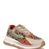 Blowfish Malibu Leo Lace Up Sneakers for Women in Leopard