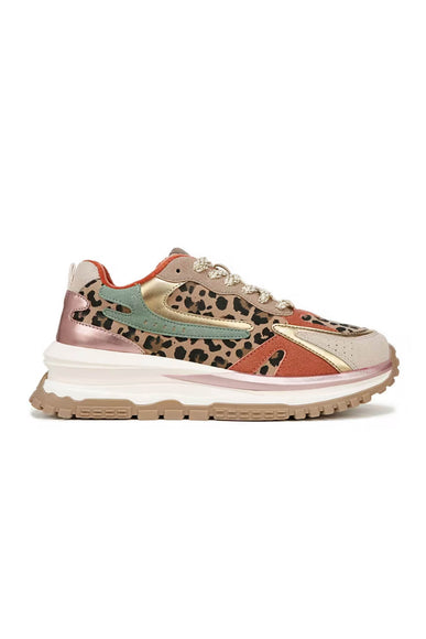 Blowfish Malibu Leo Lace Up Sneakers for Women in Leopard