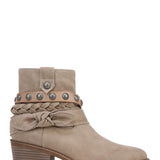 Blowfish Malibu Rally Western Booties for Women in Mushroom