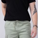 Brooklyn Cloth Washed Twill Shorts for Men in Sage