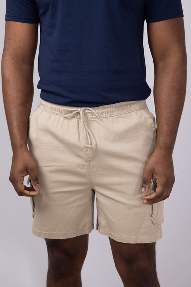 Brooklyn Cloth Washed Twill Shorts for Men in Khaki 