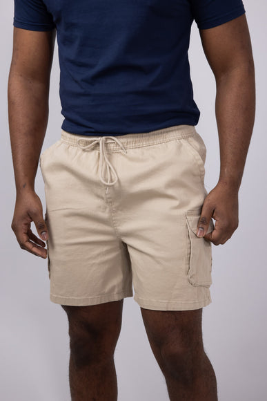 Brooklyn Cloth Washed Twill Shorts for Men in Khaki 