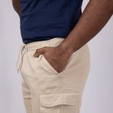 Brooklyn Cloth Washed Twill Shorts for Men in Khaki 