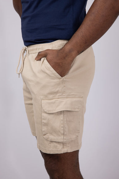 Brooklyn Cloth Washed Twill Shorts for Men in Khaki 