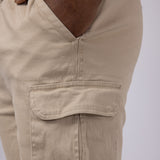 Brooklyn Cloth Washed Twill Shorts for Men in Khaki 