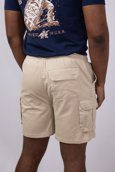 Brooklyn Cloth Washed Twill Shorts for Men in Khaki 