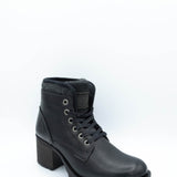 Bullboxer Ankle Lace Up Booties for Women in Black