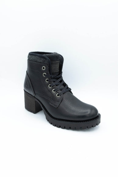 Bullboxer Ankle Lace Up Booties for Women in Black