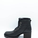 Bullboxer Ankle Lace Up Booties for Women in Black