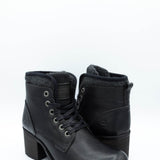 Bullboxer Ankle Lace Up Booties for Women in Black