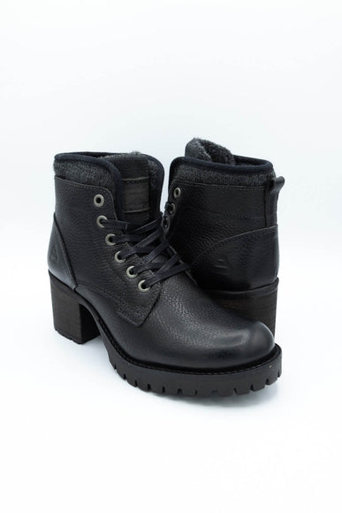 Bullboxer Ankle Lace Up Booties for Women in Black