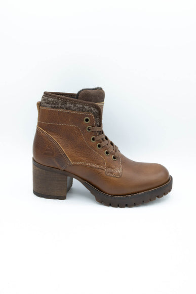 Bullboxer Ankle Lace Up Booties for Women in Cognac