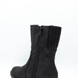 B52 by Bullboxer Mid Calf Lug Booties for Women in Black