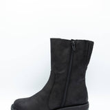 B52 by Bullboxer Mid Calf Lug Booties for Women in Black