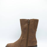 B52 by Bullboxer Mid Calf Lug Booties for Women in Cognac