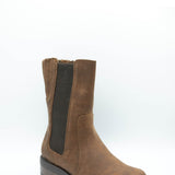 B52 by Bullboxer Mid Calf Lug Booties for Women in Cognac