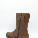 B52 by Bullboxer Mid Calf Lug Booties for Women in Cognac