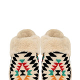 C.C. Aztec Pattern Slippers for Women in Beige