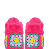 C.C. Crochet Slippers for Women in Fuchsia