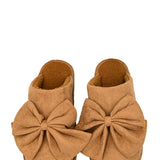 C.C. Bow Slippers for Women in Camel