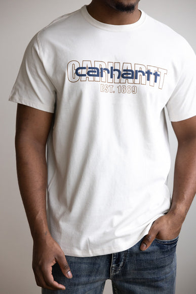 Carhartt Force Relaxed Fit Midweight Logo T-Shirt for Men in Malt