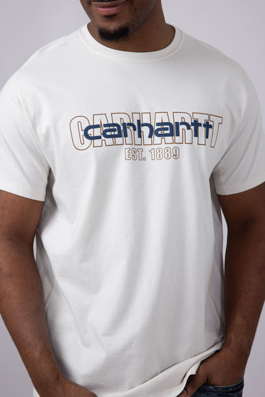 Carhartt Force Relaxed Fit Midweight Logo T-Shirt for Men in Malt