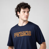 Carhartt Relaxed Fit Lightweight Logo Graphic T-Shirt for Men in Navy 
