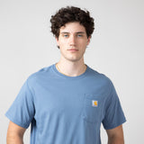 Carhartt Force Relaxed Fit Midweight Pocket T-Shirt for Men in Grey Blue