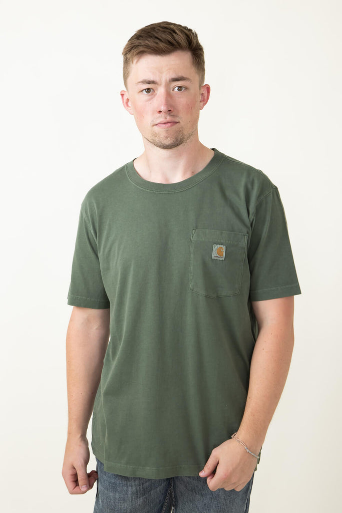 Carhartt Legacy Relaxed Fit Midweight Pocket T Shirt for Men in Mounta Glik s