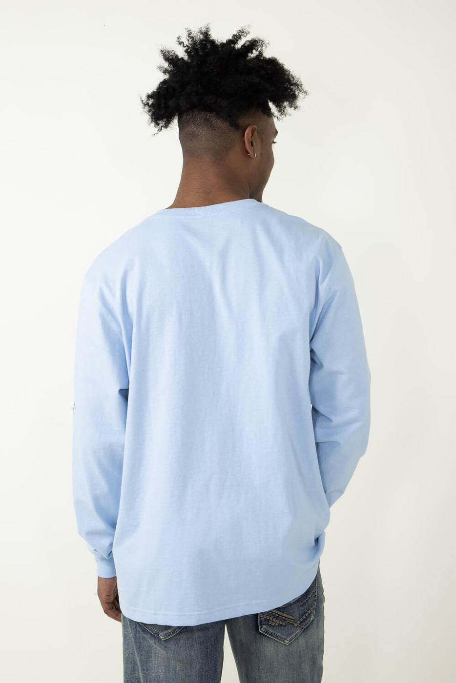 Light blue carhartt t hot sale shirt