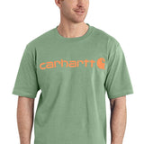 Carhartt Loose Fit Heavyweight Logo Graphic T-Shirt for Men in Green