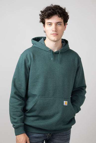 Carhartt Loose Midweight Logo Sleeve Graphic Sweatshirt for Men in Frosted Balsam Heath