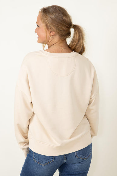 Carhartt Midweight French Terry Henley Sweatshirt for Women in Oatmeal 