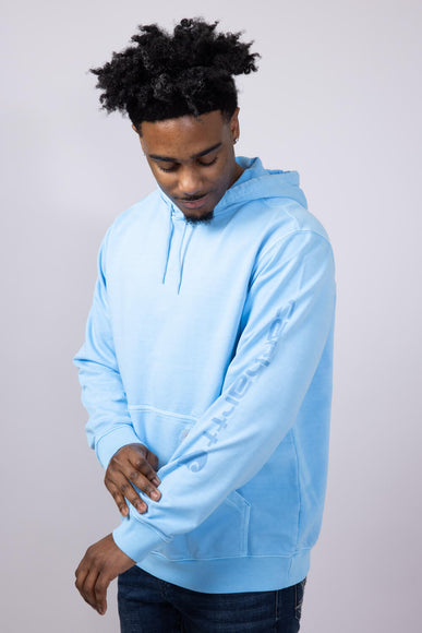 Carhartt Midweight Garment Dyed French Terry Graphic Hoodie for Men in Blue