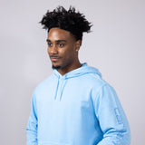 Carhartt Midweight Garment Dyed French Terry Graphic Hoodie for Men in Blue