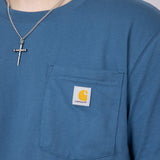 Carhartt Pocket Graphic T-Shirt for Men in Blue