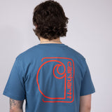 Carhartt Pocket Graphic T-Shirt for Men in Blue